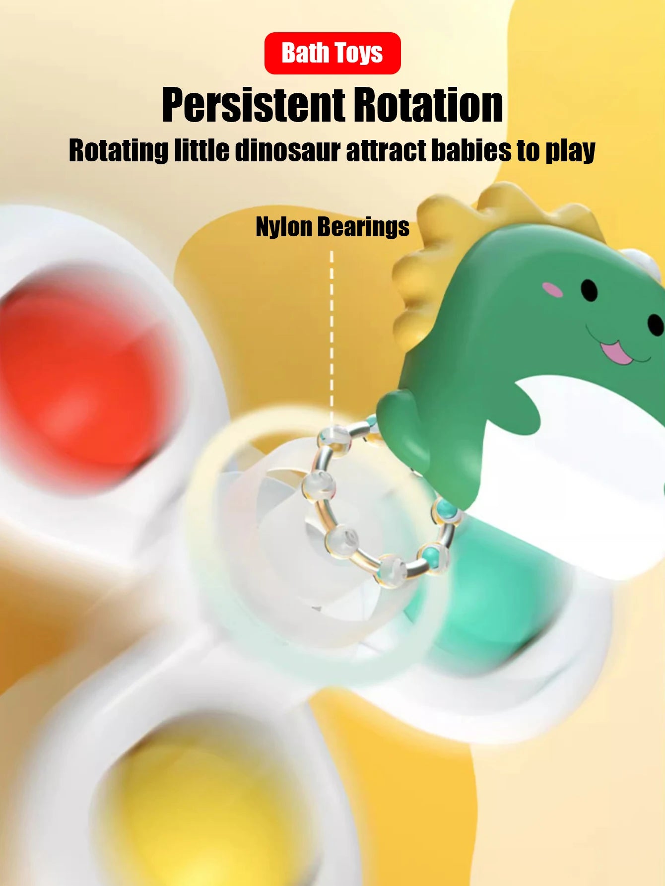 3Pcs Set Suction Cup Spinning Cartoon Animal Spinner