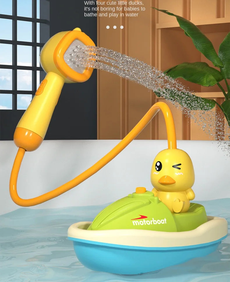 Baby Bath Toys Cute Duck Electric Water Spray