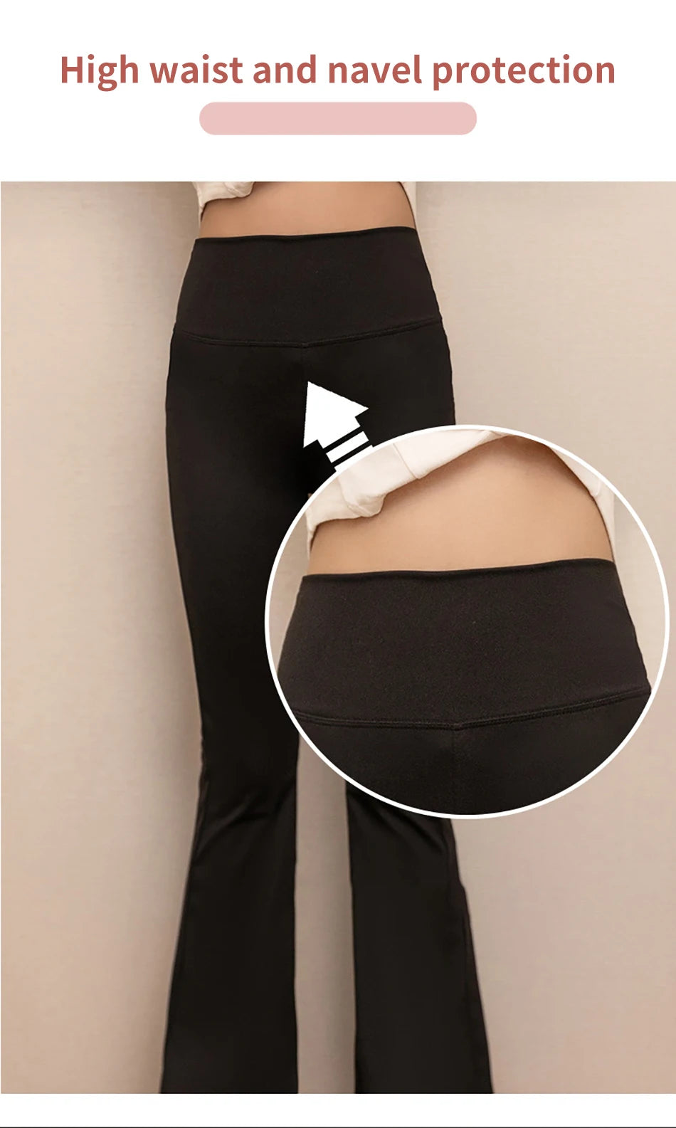 Stylish Children High Waisted Slimming Comfortable Bootcut Leggings