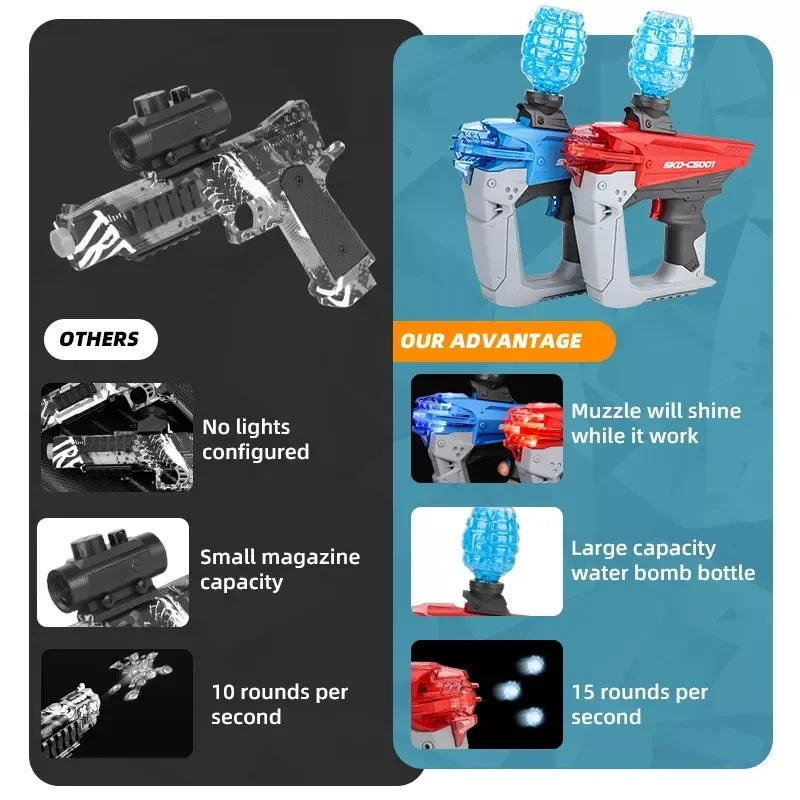 SKD Gel Balls Gun Electric Blaster Night Light