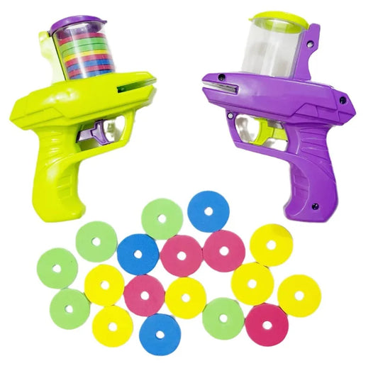 Kids Flying Discs Launcher Toys EVA Soft Bullet