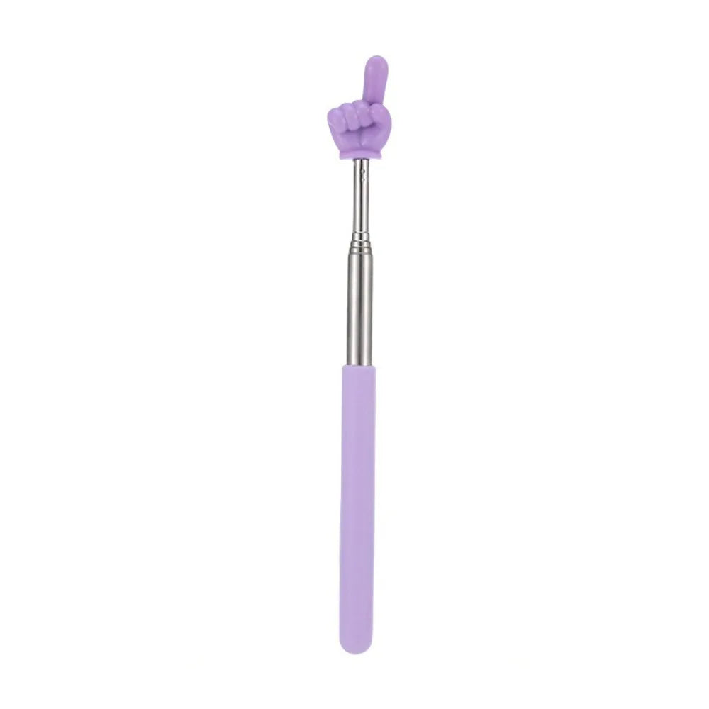 1PC Stainless Steel Teaching Pointer Telescopic Rod Finger