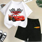 Racing children s pure cotton T shirt set