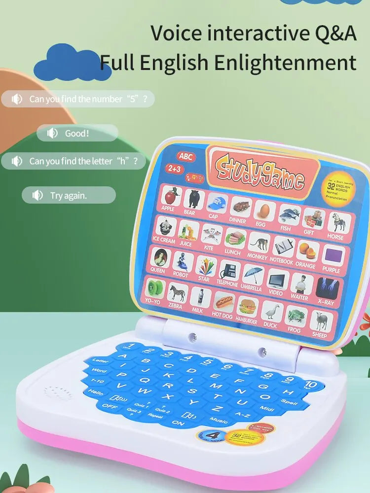 English Learning Small Laptop Toy for Kids 2
