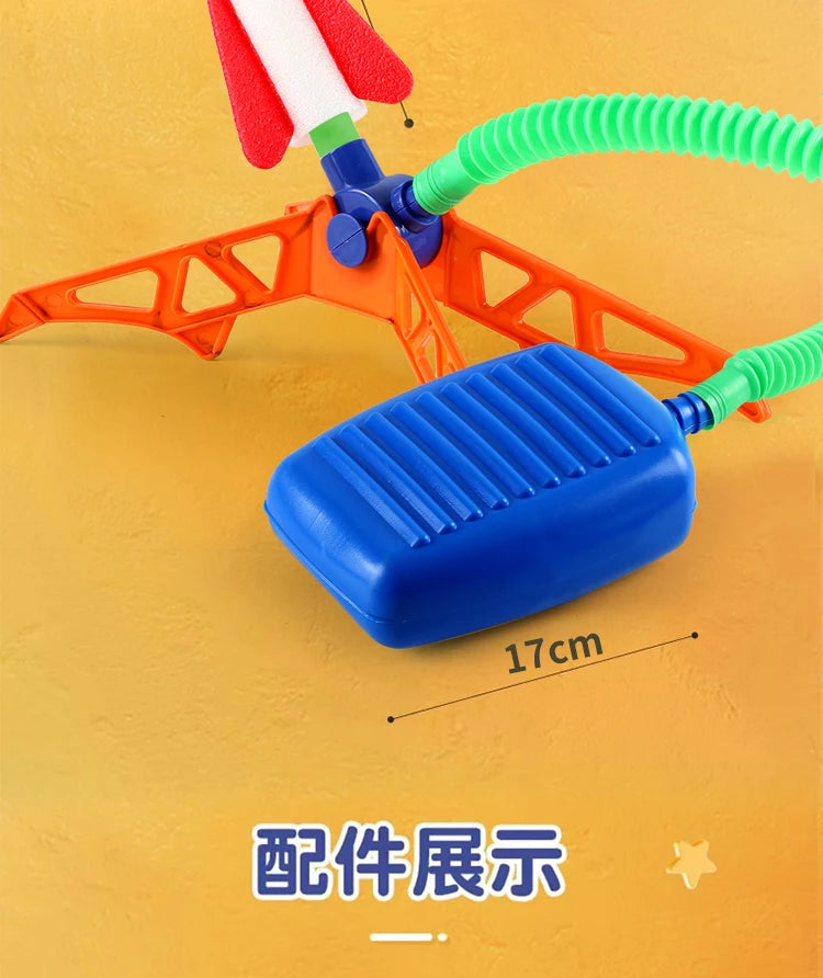 Kids Rocket Launcher Step Pump Power Air Pressed