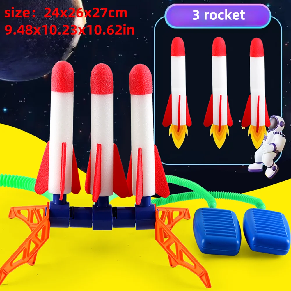 Kids Rocket Launcher Step Pump Power Air Pressed