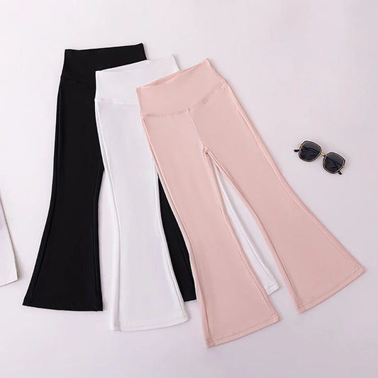 Stylish Children High Waisted Slimming Comfortable Bootcut Leggings
