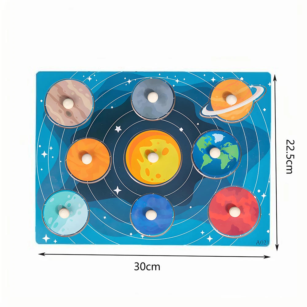 Children Wooden Puzzle Montessori Toys For Baby 1