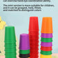 Montessori Toys Mini Stack Cup Game With Card