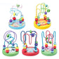 Colorful Wooden Roller Coaster Educational Circle Toy For