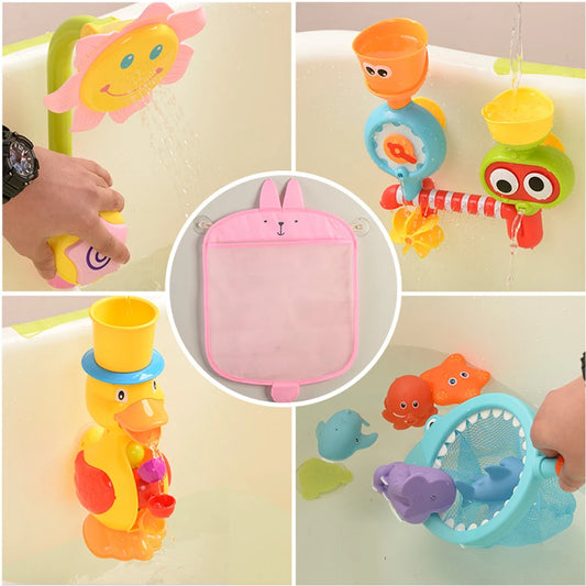 Baby Shower Toy Bathroom Mesh Bag Sucker Design