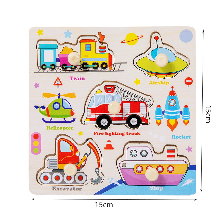 Children Wooden Puzzle Montessori Toys For Baby 1