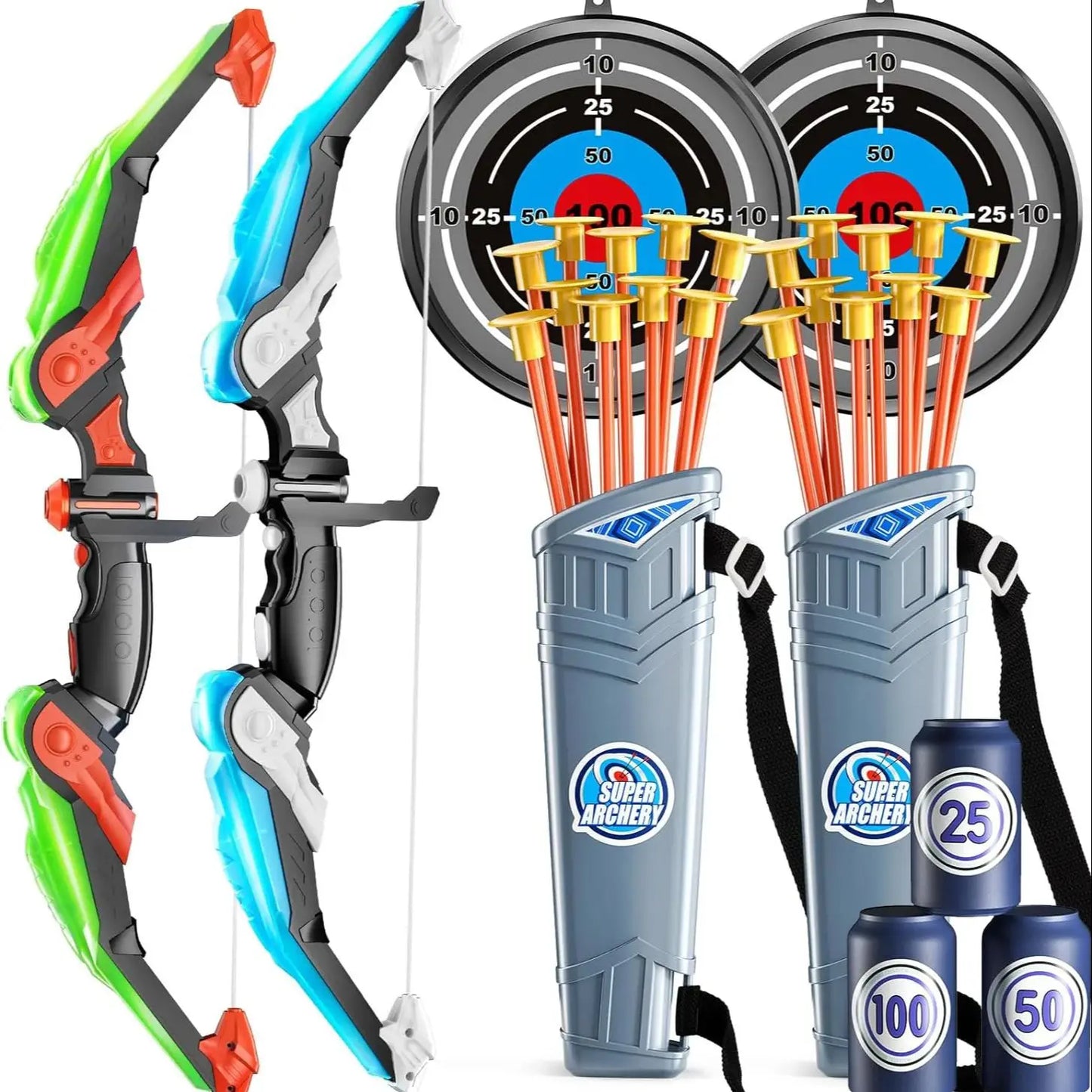 Kids Bow and Arrow Set LED Light Up