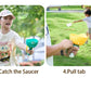 Pull String Flying Saucer Disc Launcher Kids Flying