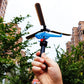 1 3 5sets Bamboo Dragonfly Handle Pull Helicopter