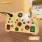 Montessori Busy Board Sensory Toys Cartoon with LED
