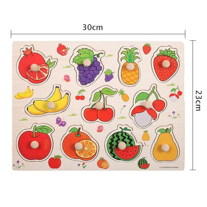 Children Wooden Puzzle Montessori Toys For Baby 1
