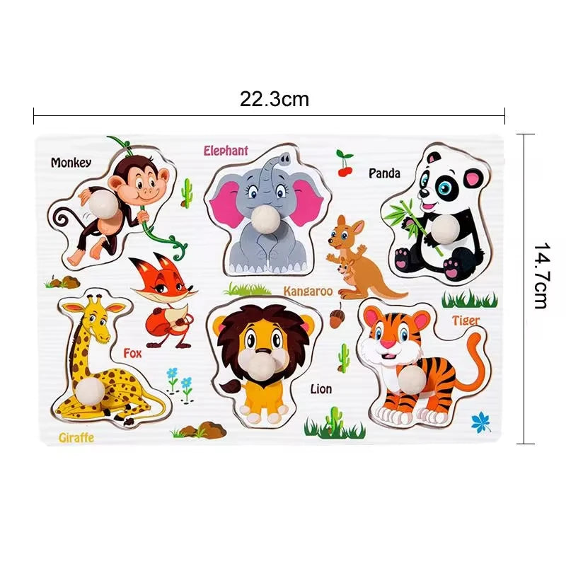 Children Wooden Puzzle Montessori Toys For Baby 1