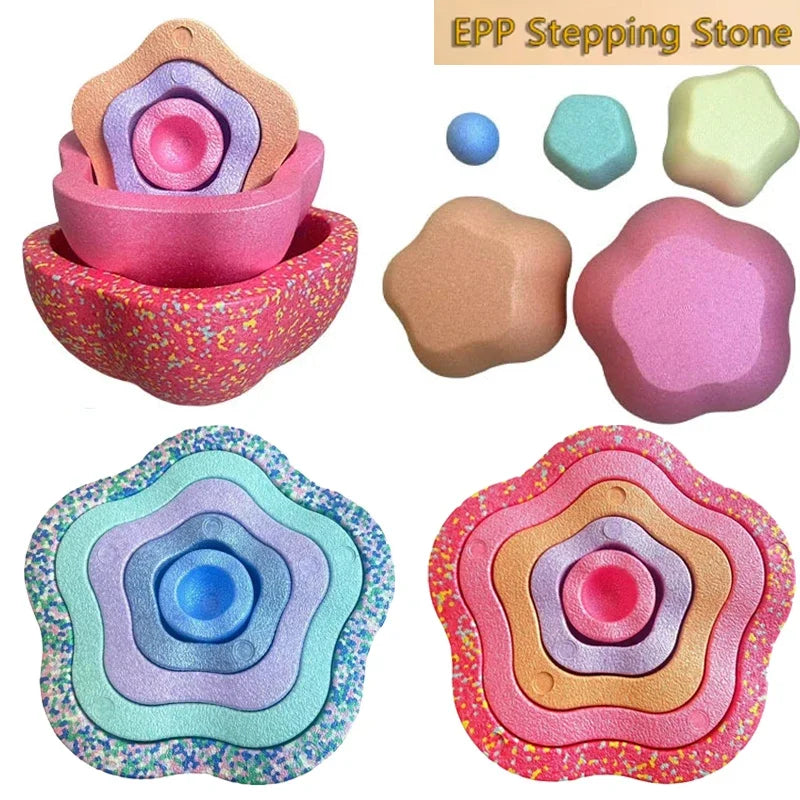 Foam Balance Stepping Stone Kids Sports Toys Touch